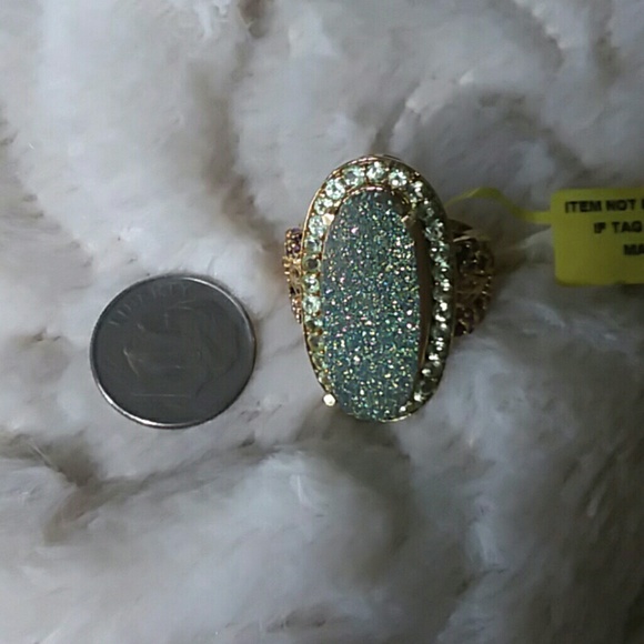Beautiful Druzy Gold over Sterling Silver - Picture 4 of 8